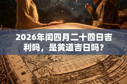 2026年闰四月二十四日吉利吗，是黄道吉日吗？