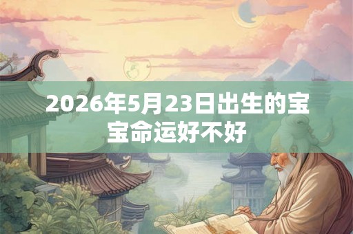 2026年5月23日出生的宝宝命运好不好 2026年5月23日出生的宝宝命运好不好
