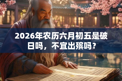 2026年农历六月初五是破日吗，不宜出殡吗？