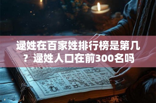 逯姓在百家姓排行榜是第几?逯姓人口在前300名吗 逯姓在百家姓排行榜是第几?逯姓人口在前300名吗