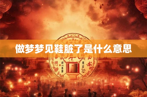 做梦梦见鞋脏了是什么意思