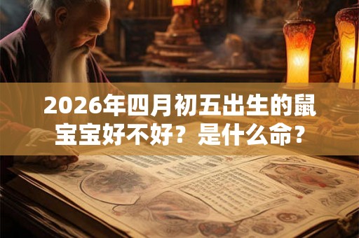 2026年四月初五出生的鼠宝宝好不好？是什么命？