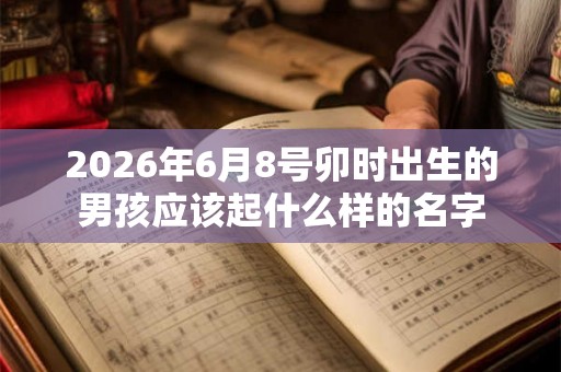 2026年6月8号卯时出生的男孩应该起什么样的名字
