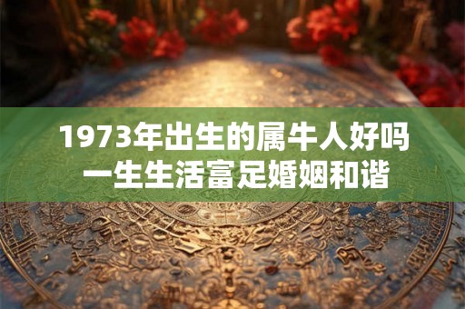1973年出生的属牛人好吗 一生生活富足婚姻和谐