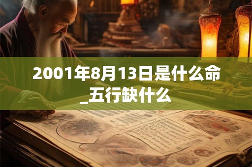 2001年8月13日是什么命_五行缺什么