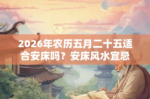 2026年农历五月二十五适合安床吗？安床风水宜忌