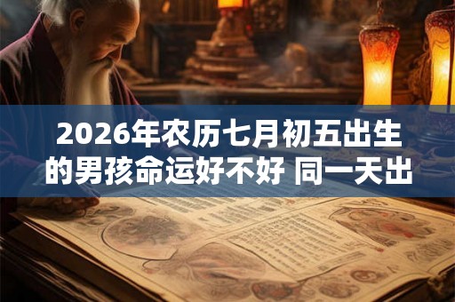 2026年农历七月初五出生的男孩命运好不好 同一天出生的名人