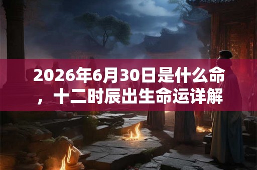 2026年6月30日是什么命,十二时辰出生命运详解 2026年6月30日是什么命,十二时辰出生命运详解