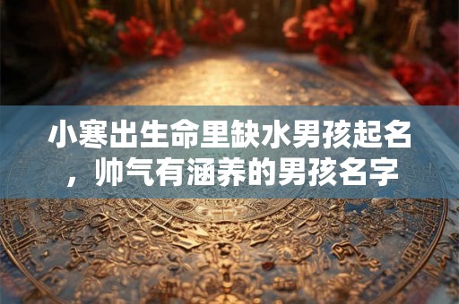 小寒出生命里缺水男孩起名，帅气有涵养的男孩名字
