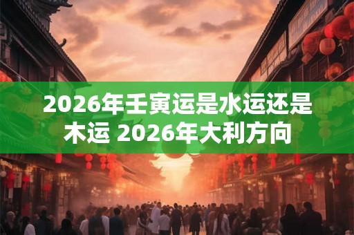 2026年壬寅运是水运还是木运 2026年大利方向 2026年壬寅运是水运还是木运 2026年大利方向