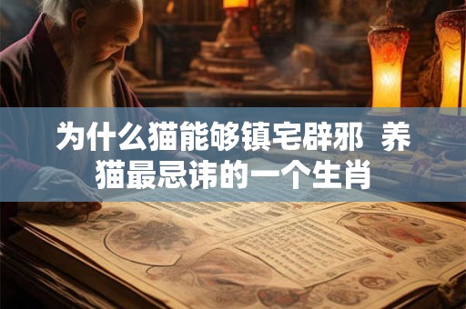 为什么猫能够镇宅辟邪  养猫最忌讳的一个生肖