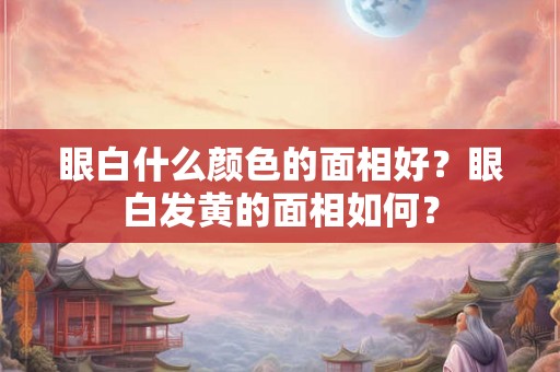 眼白什么颜色的面相好？眼白发黄的面相如何？