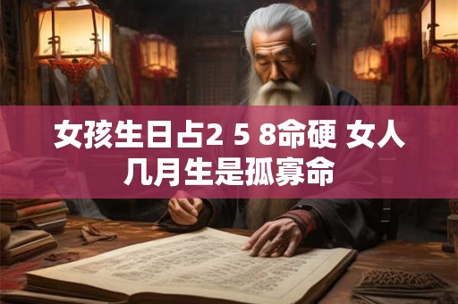 女孩生日占2 5 8命硬 女人几月生是孤寡命