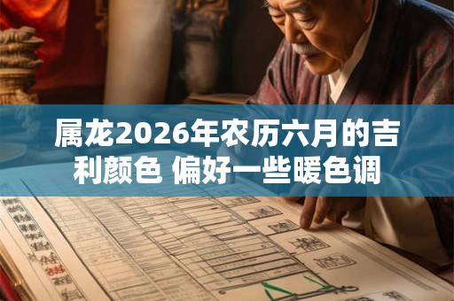 属龙2026年农历六月的吉利颜色 偏好一些暖色调