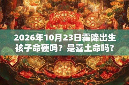 2026年10月23日霜降出生孩子命硬吗？是喜土命吗？