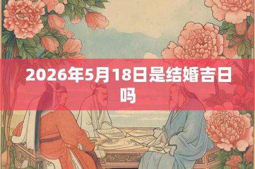 2026年5月18日是结婚吉日吗