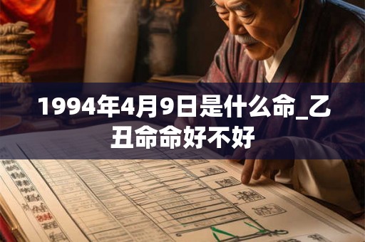 1994年4月9日是什么命_乙丑命命好不好 1994年4月9日是什么命_乙丑命命好不好