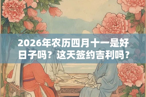 2026年农历四月十一是好日子吗?这天签约吉利吗? 2026年农历四月十一是好日子吗?这天签约吉利吗?