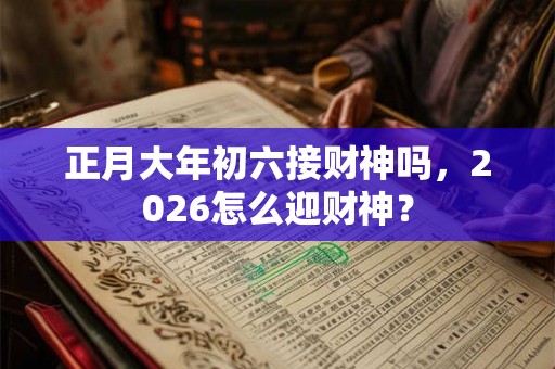 正月大年初六接财神吗，2026怎么迎财神？