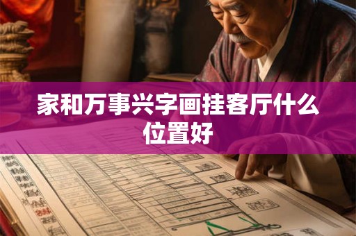 家和万事兴字画挂客厅什么位置好
