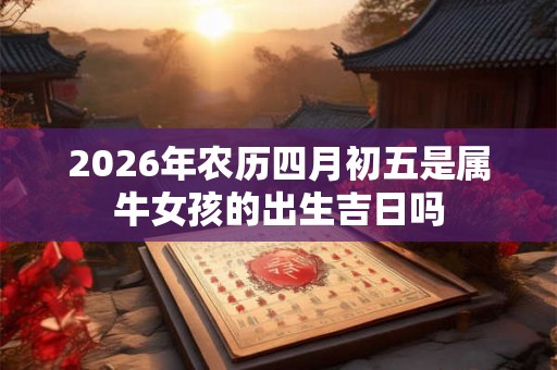 2026年农历四月初五是属牛女孩的出生吉日吗