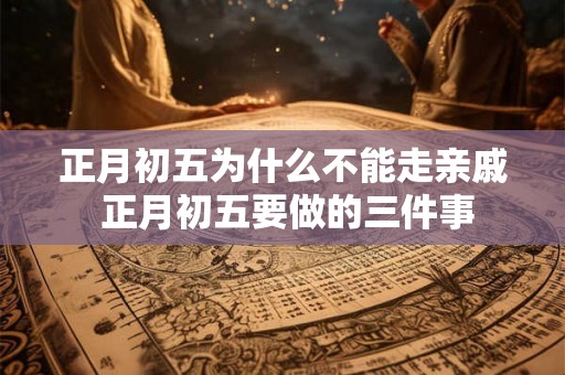 正月初五为什么不能走亲戚 正月初五要做的三件事