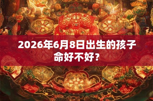 2026年6月8日出生的孩子命好不好？