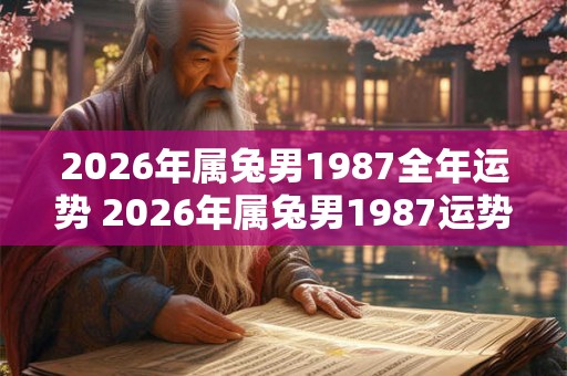 2026年属兔男1987全年运势 2026年属兔男1987运势如何 2026年属兔男1987全年运势 2026年属兔男1987运势如何
