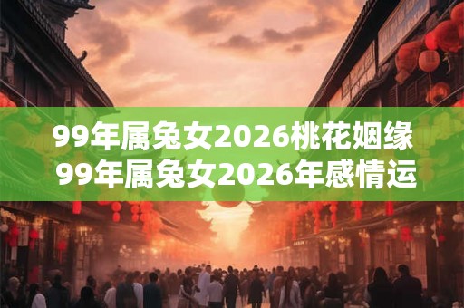 99年属兔女2026桃花姻缘 99年属兔女2026年感情运势