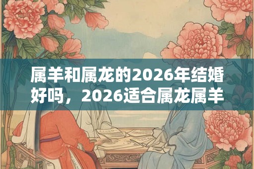 属羊和属龙的2026年结婚好吗，2026适合属龙属羊结婚吉日
