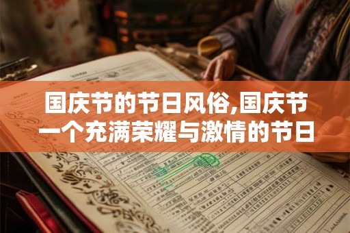 国庆节的节日风俗,国庆节一个充满荣耀与激情的节日风俗