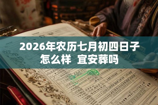 2026年农历七月初四日子怎么样  宜安葬吗