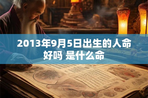 2013年9月5日出生的人命好吗 是什么命