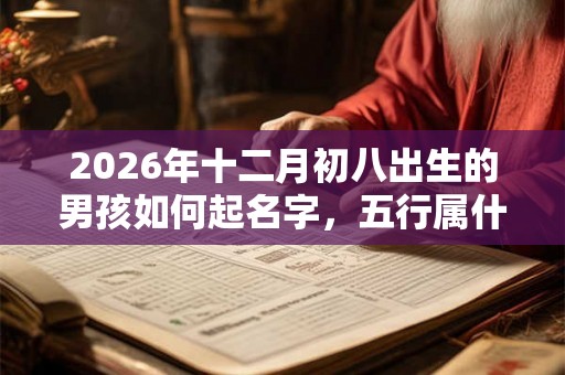 2026年十二月初八出生的男孩如何起名字，五行属什么