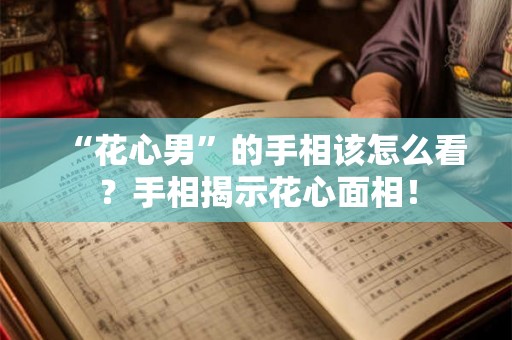 “花心男”的手相该怎么看？手相揭示花心面相！