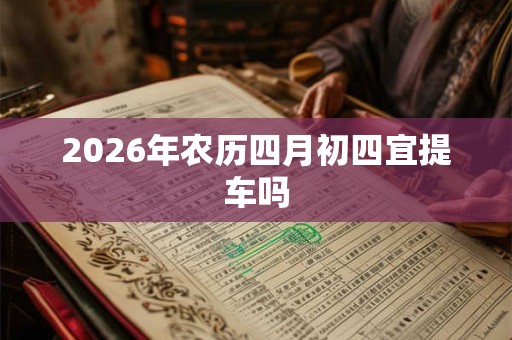 2026年农历四月初四宜提车吗