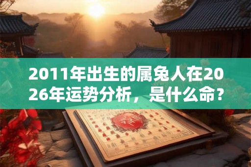 2011年出生的属兔人在2026年运势分析，是什么命？