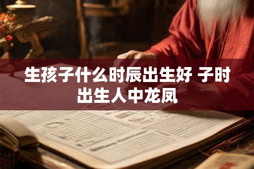 生孩子什么时辰出生好 子时出生人中龙凤