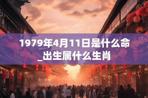 1979年4月11日是什么命_出生属什么生肖