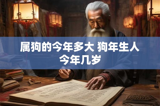 属狗的今年多大 狗年生人今年几岁 属狗的今年多大 狗年生人今年几岁