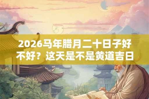 2026马年腊月二十日子好不好？这天是不是黄道吉日