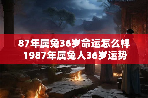 87年属兔36岁命运怎么样 1987年属兔人36岁运势