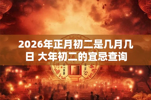 2026年正月初二是几月几日 大年初二的宜忌查询