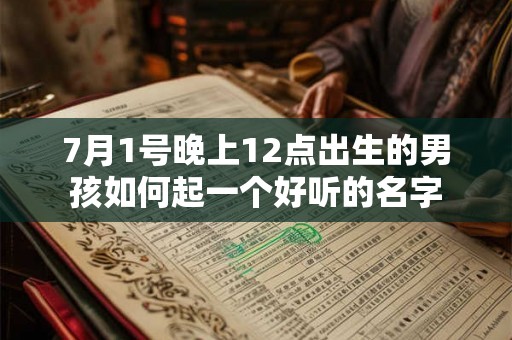 7月1号晚上12点出生的男孩如何起一个好听的名字 7月1号晚上12点出生的男孩如何起一个好听的名字