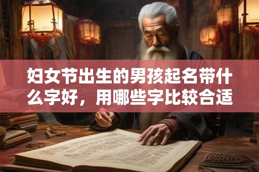 妇女节出生的男孩起名带什么字好，用哪些字比较合适