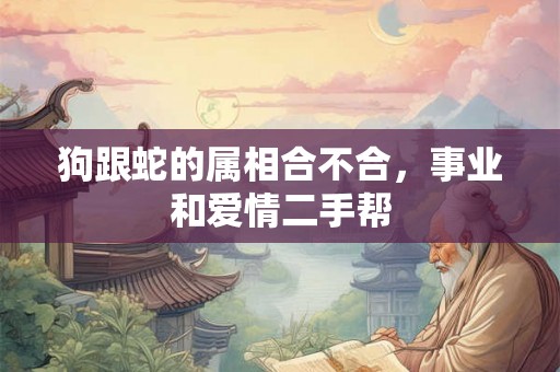 狗跟蛇的属相合不合，事业和爱情二手帮