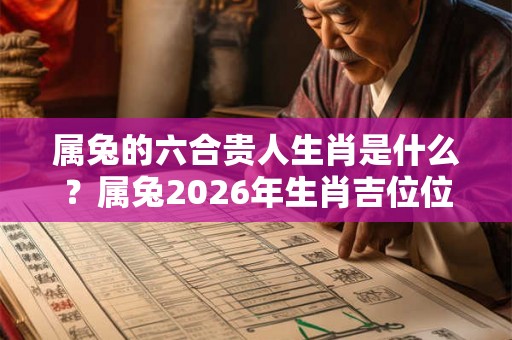属兔的六合贵人生肖是什么？属兔2026年生肖吉位位置？