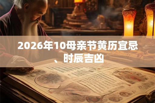2026年10母亲节黄历宜忌、时辰吉凶