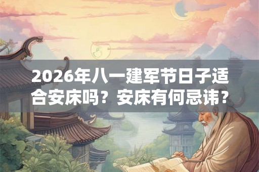 2026年八一建军节日子适合安床吗？安床有何忌讳？