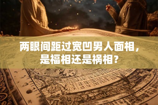 两眼间距过宽凹男人面相，是福相还是祸相？